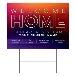 Welcome Home 18"x24" YardSigns