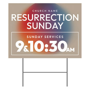 Reveal Easter Resurrection 18"x24" YardSigns