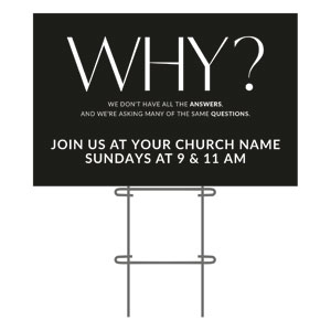 Why 36"x23.5" Large YardSigns