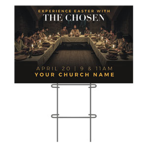 Experience Easter with The Chosen 36"x23.5" Large YardSigns